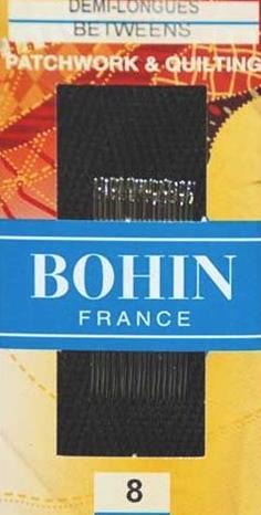 AGUJA BOHIN PATCHWORK & QUILTING Nº 8 (x20)